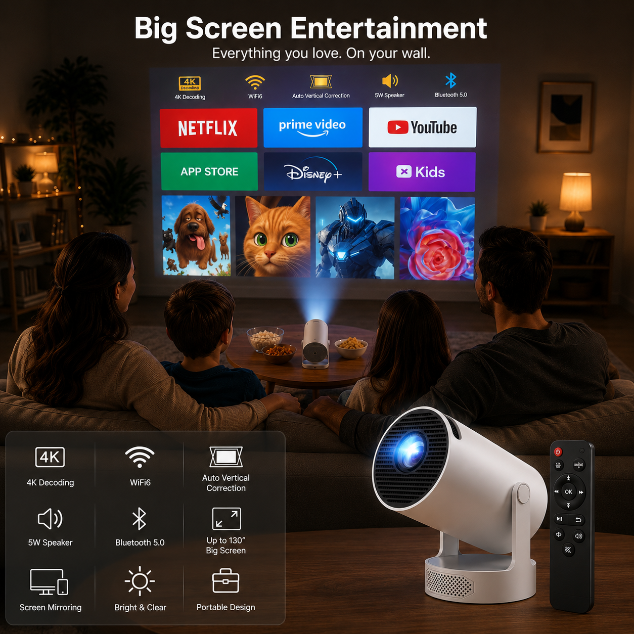 Portable Cinema Projector